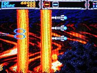 une photo d'Ã©cran de Thunder Force 3 sur Sega Megadrive